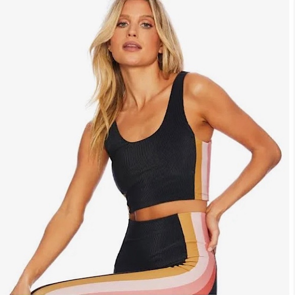 Beach Riot | Tessa Coral Striped Top